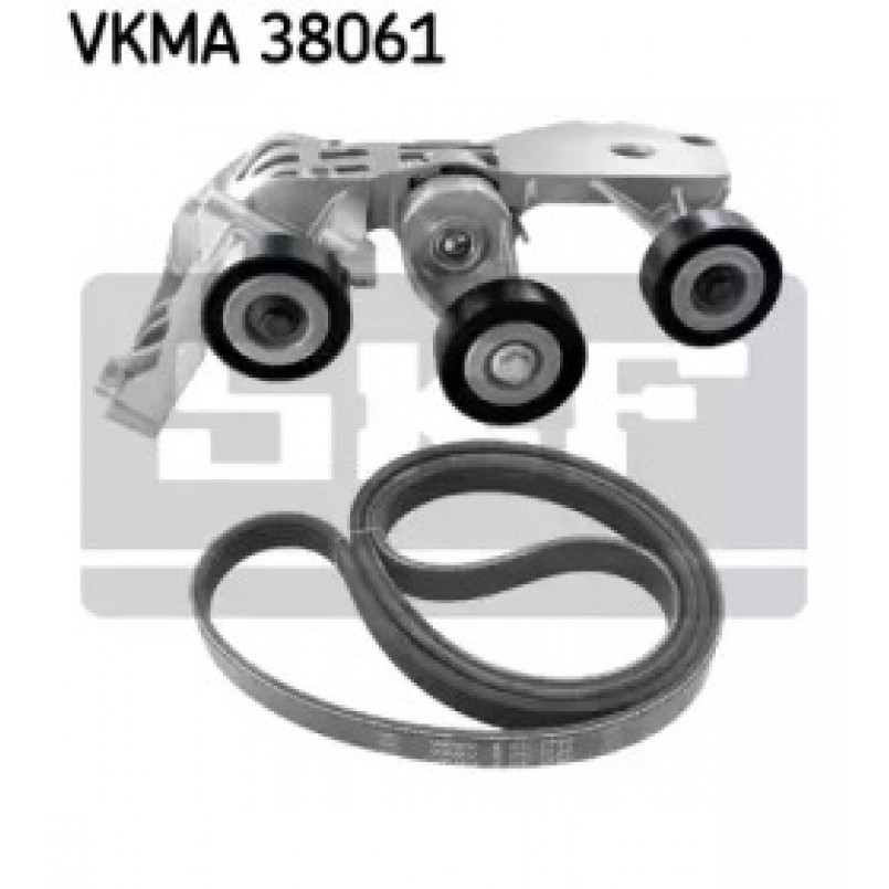 VKMA 38061 SKF Комплект доріжкового ремня (ролик, ремінь)